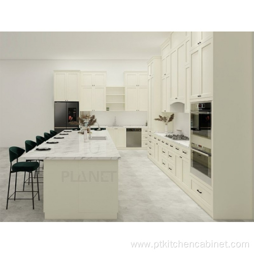 Light Green Commercial And Home Kitchen Cabinet